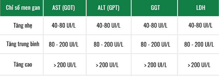 chỉ số gan nhiễm mỡ