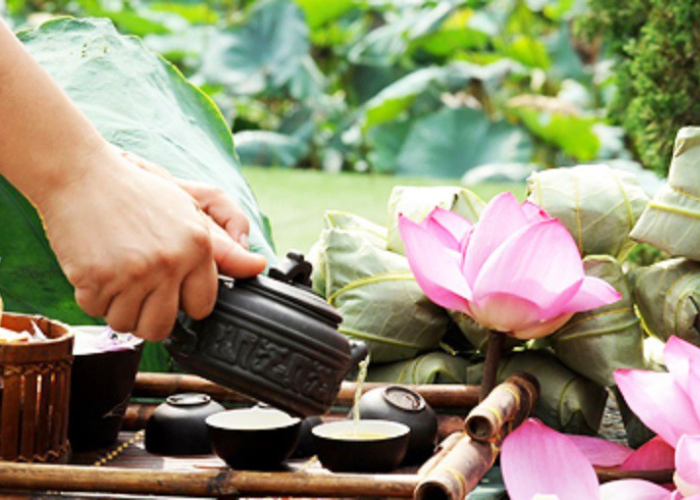 uống lá sen giảm gan nhiễm mỡ